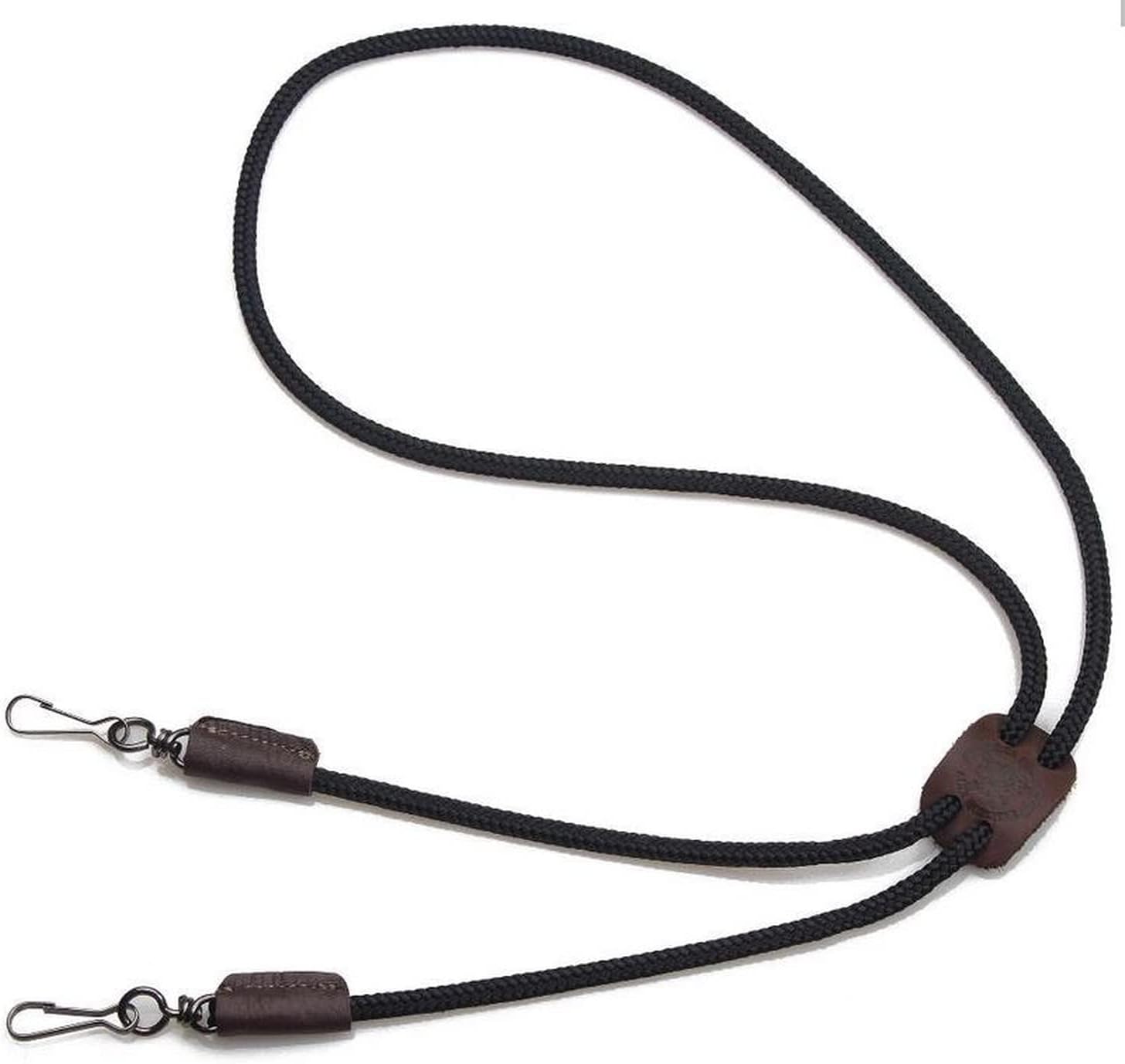 Mendota Pet Lanyard, Whistle Lanyard, Made in USA, Black, 30 in (Double)